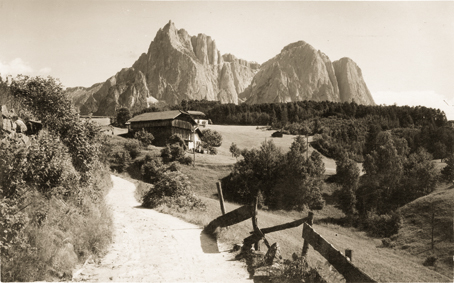 Blick zum Schlern zwischen 1902 und 1924. © Autonome Provinz Bozen, Amt für Film und Medien
