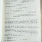 Protokoll der Gründungsversammlung des Verbandes der Südtiroler, (Archiv Verband der Südtiroler, H. Angermann)